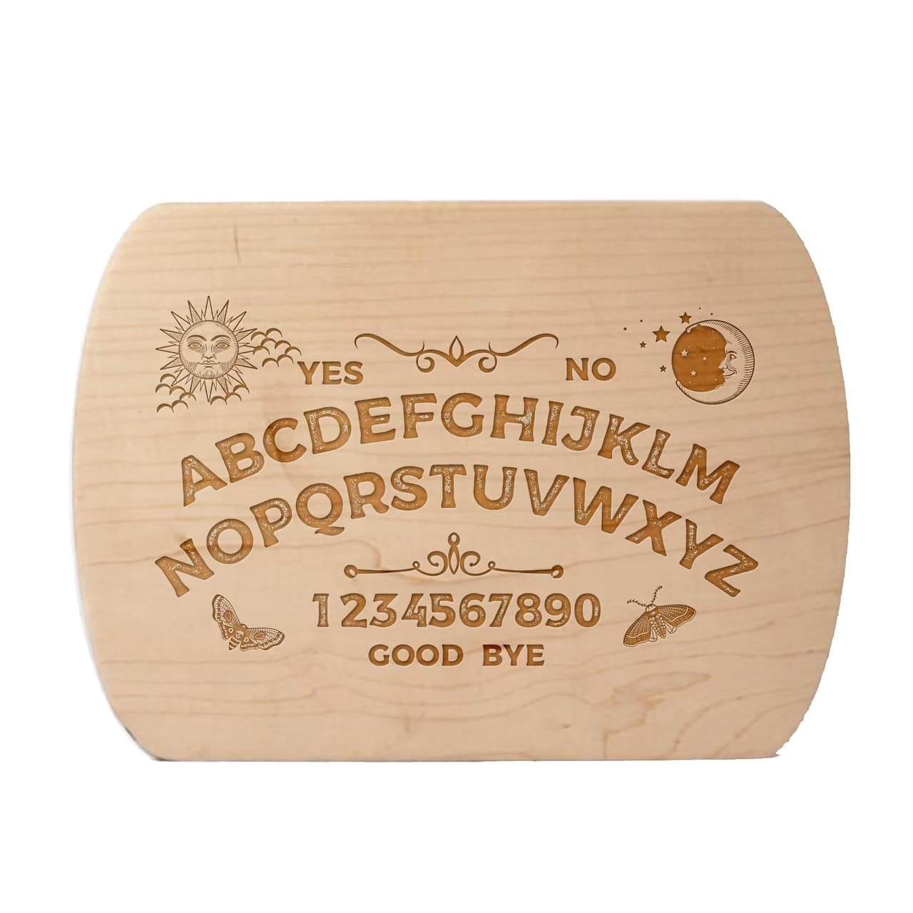 Ouija Board 8" x 11" Maple Oval Cutting Board